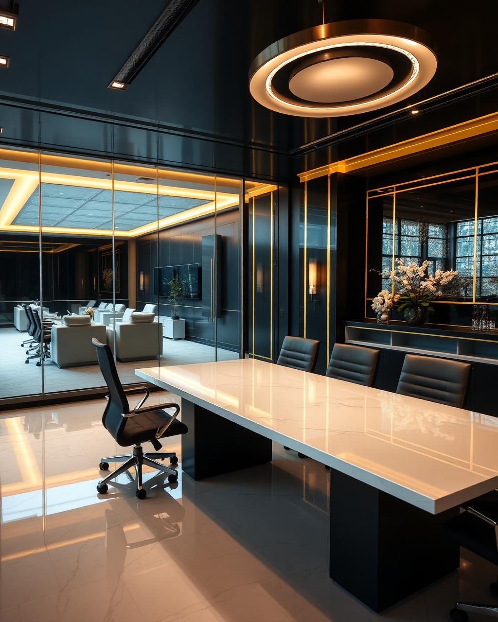 Sala de reuniones limpia